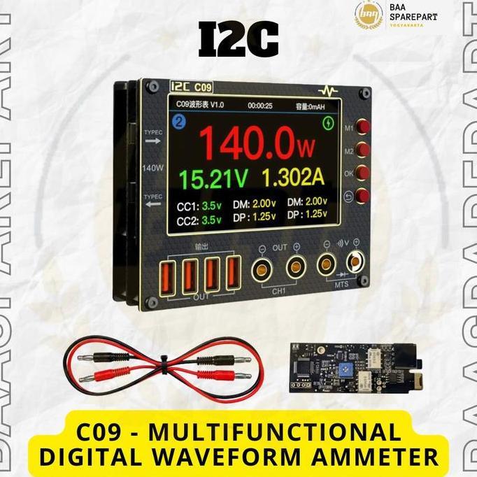 I2C C09 - MULTIFUNCTIONAL DIGITAL WAVEFORM AMMETER ORIGINAL DAN TERPERCAYA