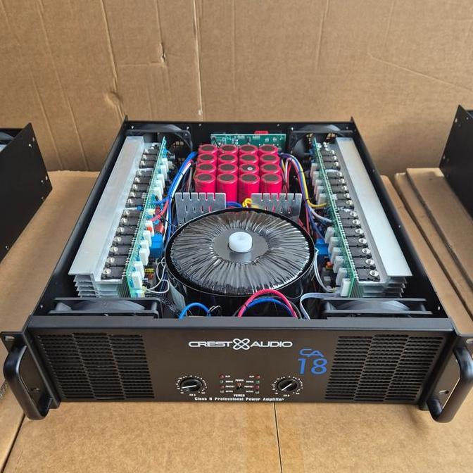 POWER AMPLIFIER CREST AUDIO CA18/CA 18 body panjang