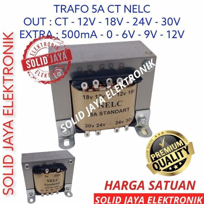 Yuk,Cod,Bisa- Travo Trafo 5A Ct 12V 18V 24V 30V Standart Nelc Tranformer 5 A Amper Ct Kotak 12 18 24