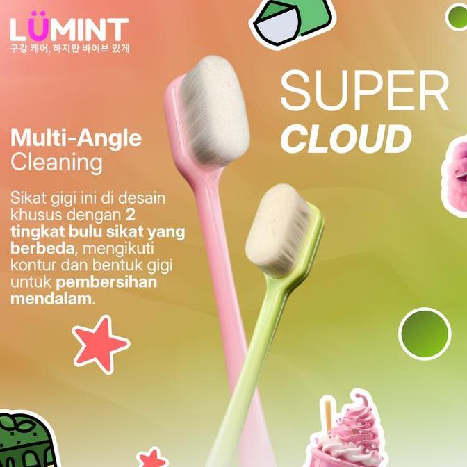 Cod,Bisa- [Robloxian Special Bundle] - Buy 1 Get 1 Free Lumint Super Cloud Toothbrush Sikat Gigi Bul