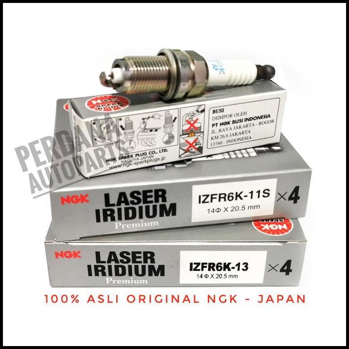 TERBARU BUSI NGK LASER IRIDIUM JAPAN IZFR6K-11 / IZFR6K-13 ASLI ORIGINAL 