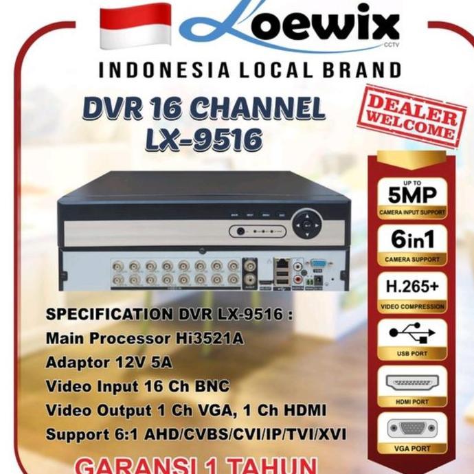Looking- Promo Dvr Cctv 16Ch 16 Ch Xmeye 1080P 6In1 Terbaru