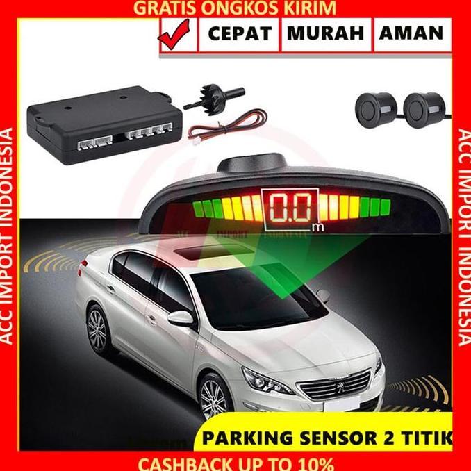 Assistant Sensor Parkir Mobil Car Parking 2 Titik Lcd Radar Universal