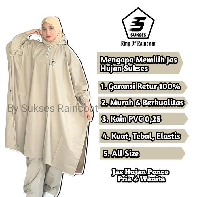Termurah / Hot Sale Sukses Jas Hujan Ponco Kelelawar Murah Berkualitas & Brrgaransi Anti Rembes Prem