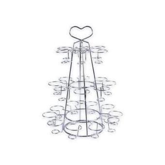 Rak aqua Gelas Susun - Silver Orinal