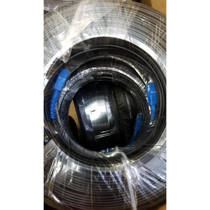 Kabel Fiber Optik FTTH SC Indihome / Drop Wire Core Optic 300 Meter