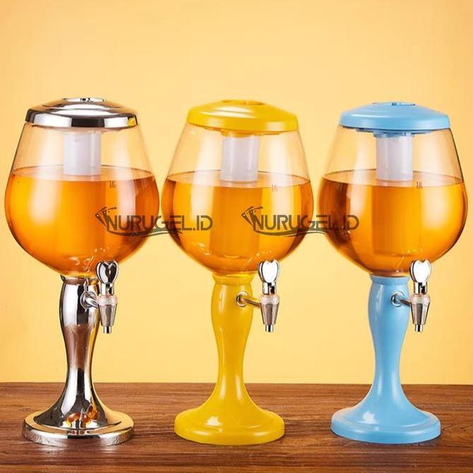 3L Beer Tower Dispenser / Tower Bir / Botol Beer Lucu Tabung Kaca