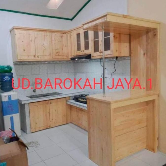 kichen set minimalis/lemari bah tangga /rak dapur kayu