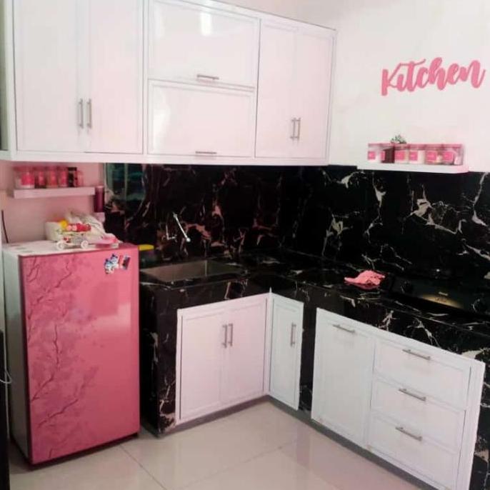 kitchen set minimalis atas bah