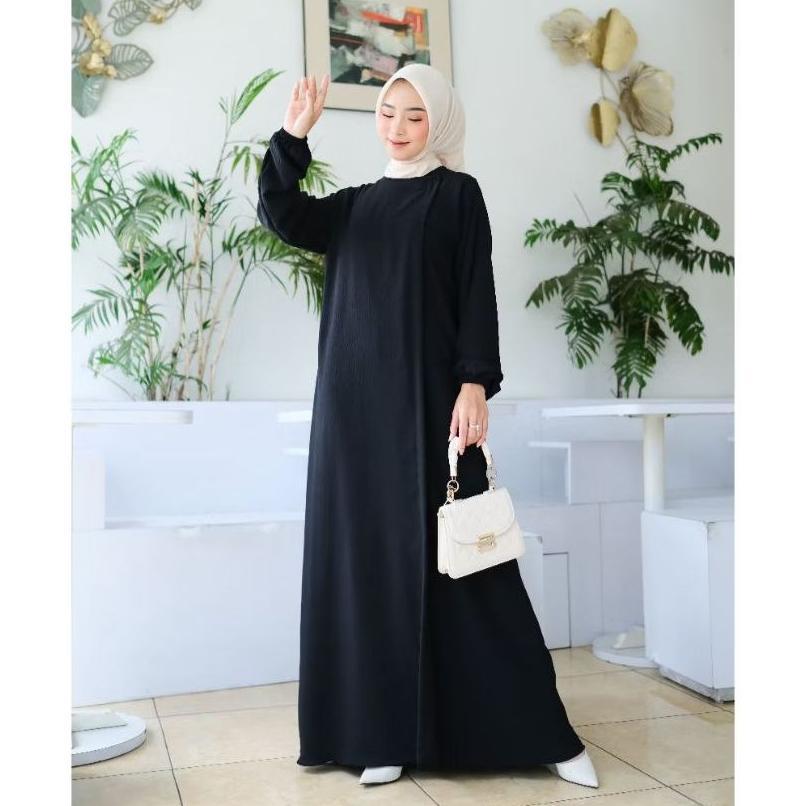 Awet Maryam Dress Gamis Simpel Elegan Polos Ukuran Jumbo Ld 140 // Gamis Jumbo Simpel Polos // Gamis