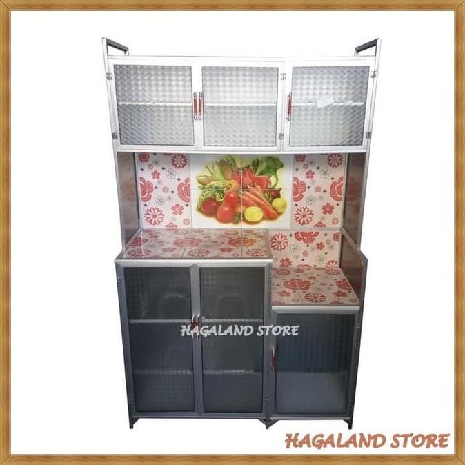 Rak Piring Aluminium 3 tu | Rak Piring Magic Com Magic Jar