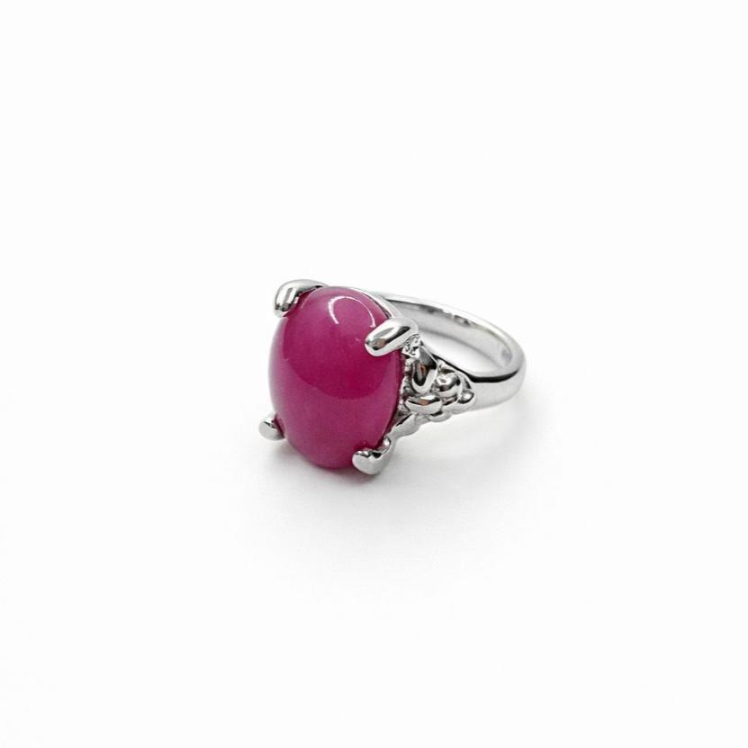 Paket Hemat Ruby Jewelry Cincin Batu Warna Oval Elegan Wanita Batu Merah Hijau Hitam Pink Premium Lo