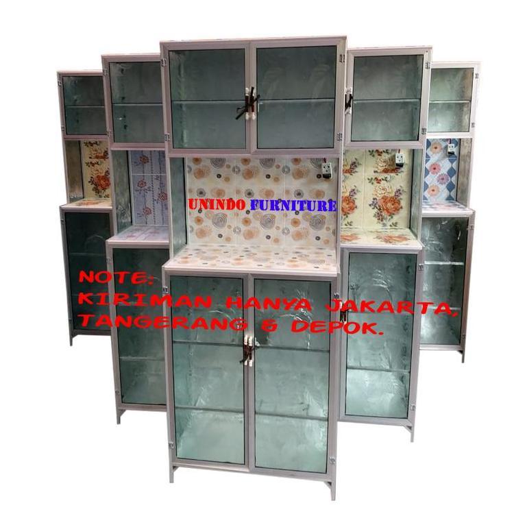 RAK PIRING LEMARI DAPUR ALUMINIUM MINI 2 TU
