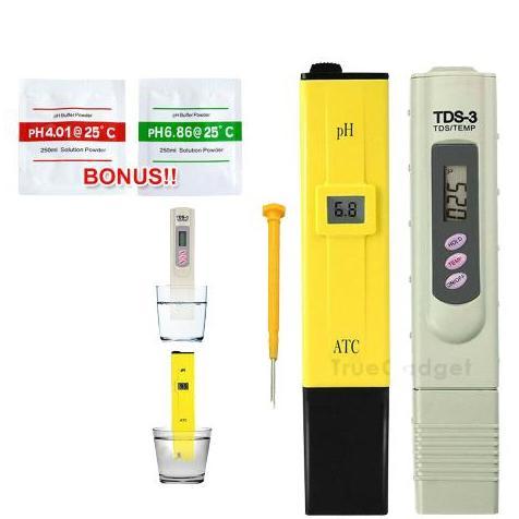 Paket PH Meter Air Digital Dan TDS Meter Pengukur Kualitas Air Minum terlaris