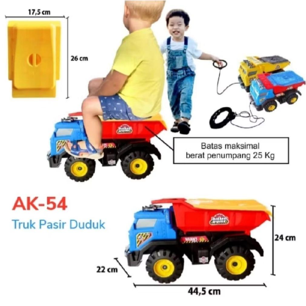 MURAH Mobil Truk Mainan Besar DTL 648 Dan AK 54 Mainan Truk Besar Pengangkut Pasir Bisa Diduduki
