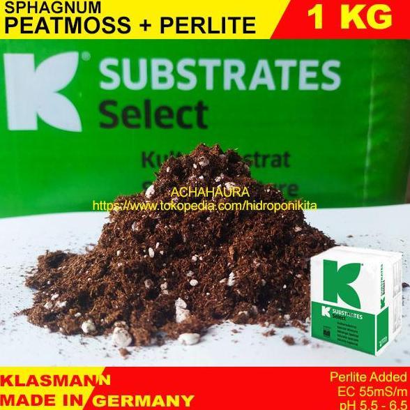 MEDIA TANAM PEATMOSS SPHAGNUM PERLITE 1Kg IMPORT PEAT MOSS PREMIUM