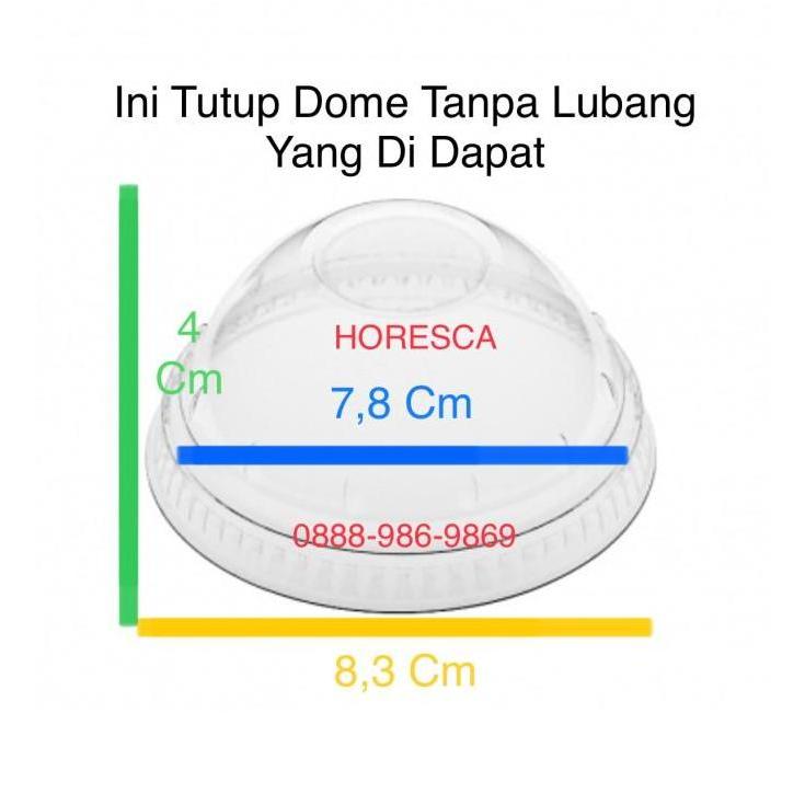 Cup Puding / Snack Cup SIP 180 ML + Tutup Dome Tanpa Lubang @50 Pcs