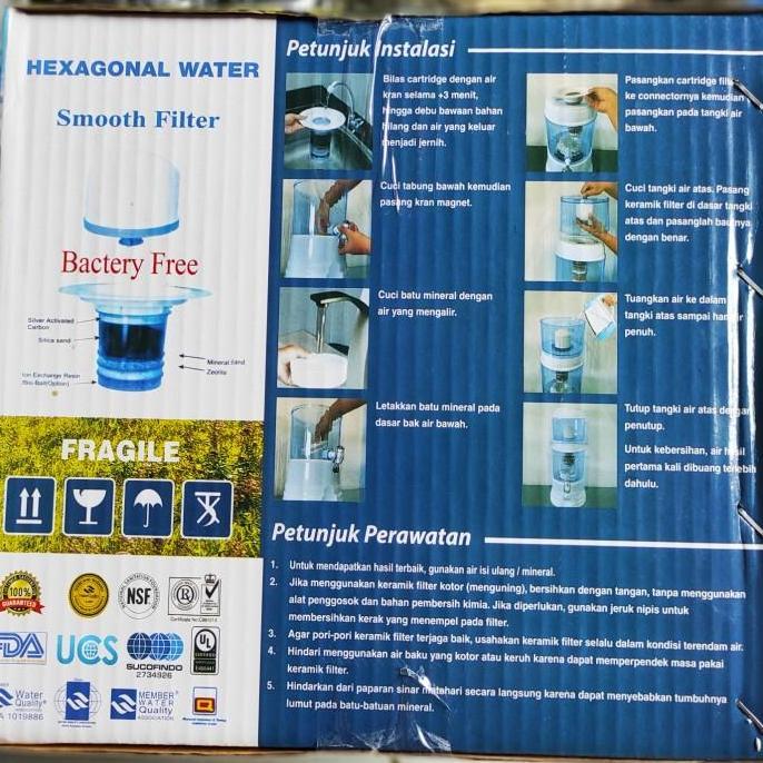 Mineral pot filter / Dispenser Penyaring air minum 18 Liter