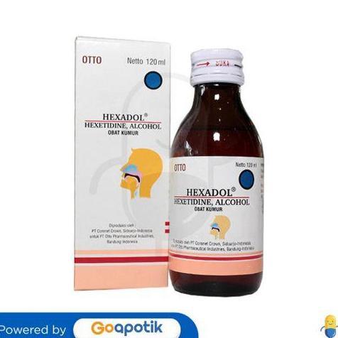 HEXADOL LARUTAN KUMUR ISI 120 ML BOTOL