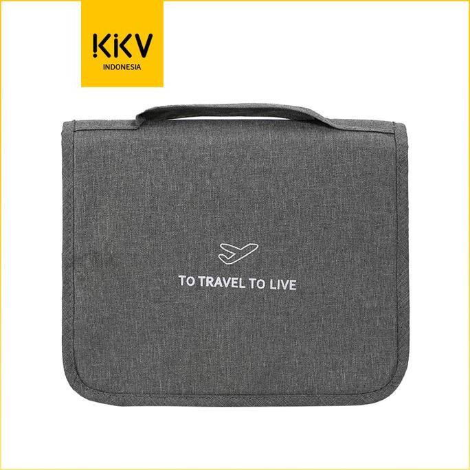 Allthebest- KKV 40000KM Travel Toiletries Bag Tas Penyimpanan Kosmetik Alat Mandi