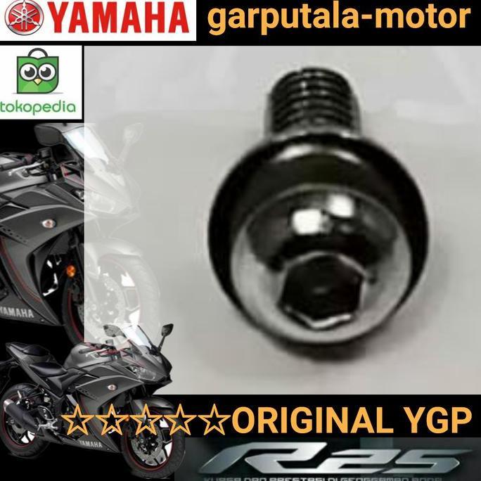 Bolt Hex Socket Button 90111-06802 Yamaha Yzf250 R25 V1 Baut Protector Muffler Knalpot Original Yama