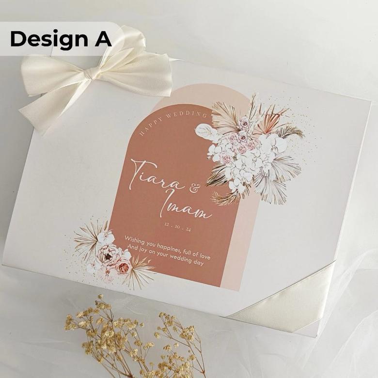 Hampers Handuk Couple Pasangan Gift Set Box Handuk Hampers Wedding Pernikahan Wedding Gift