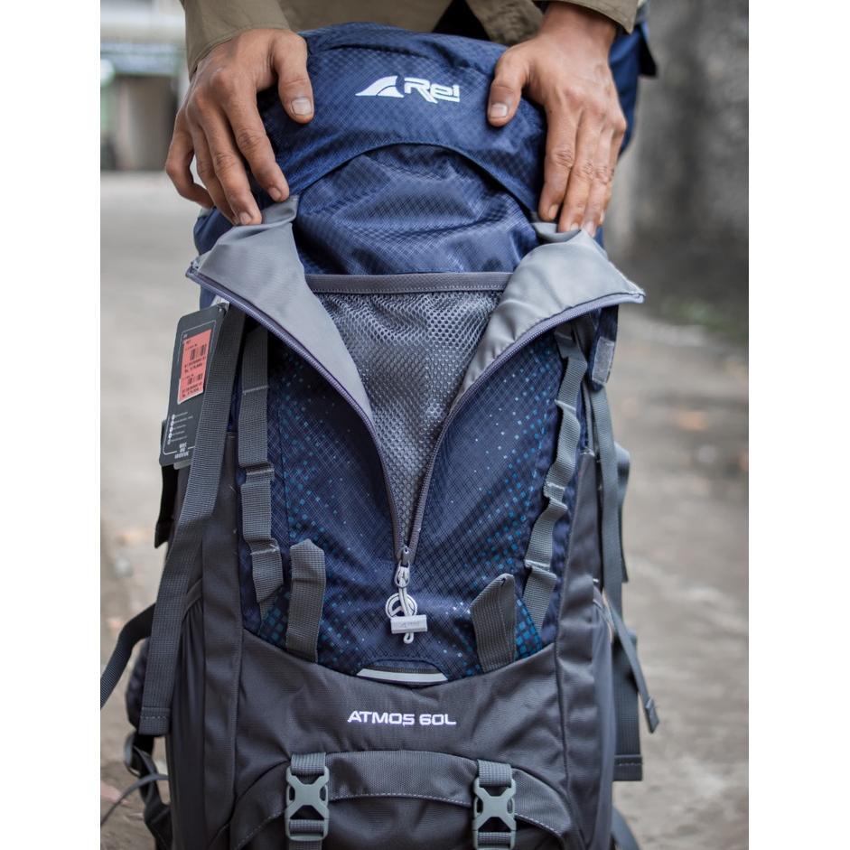 Paket Hemat Tas Ransel Carrier Arei Atmos 60 Liter Original Tas Pendaki Gunung Camping Hiking Outdoo