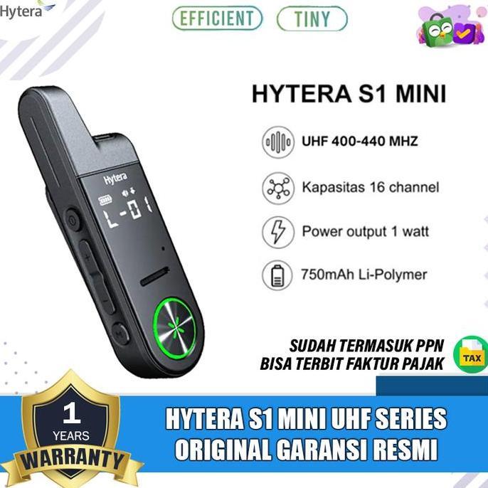 Hytera S1 Mini Series Uhf Hytera S1 Mini Walkie Talkie Hytera S1 mini Uhf 400 Original Garansi Resmi
