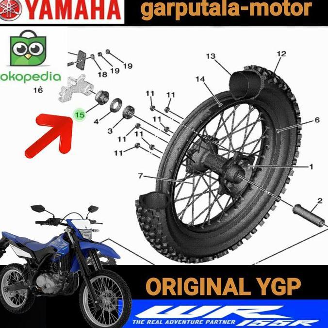 Collar Wheel  B3M-F5383-00 Yamaha Wr155R B3M1 Bos As Roda Belakang Original Yamaha Genuine Parts