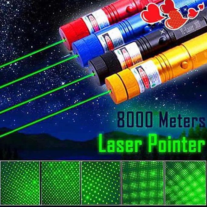 Laser Pointer Hijau / 303 Green Laser Pointer / Rechargeable Hitam 303