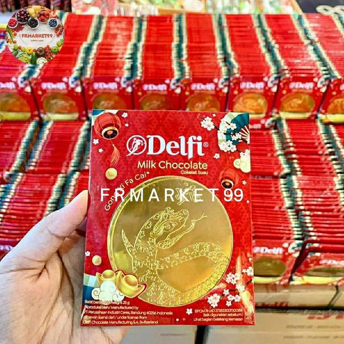 COKLAT COIN DELFI CHOCOLATE MILK / COKLAT KOIN IMLEK SHIONAGA / 10 PCS