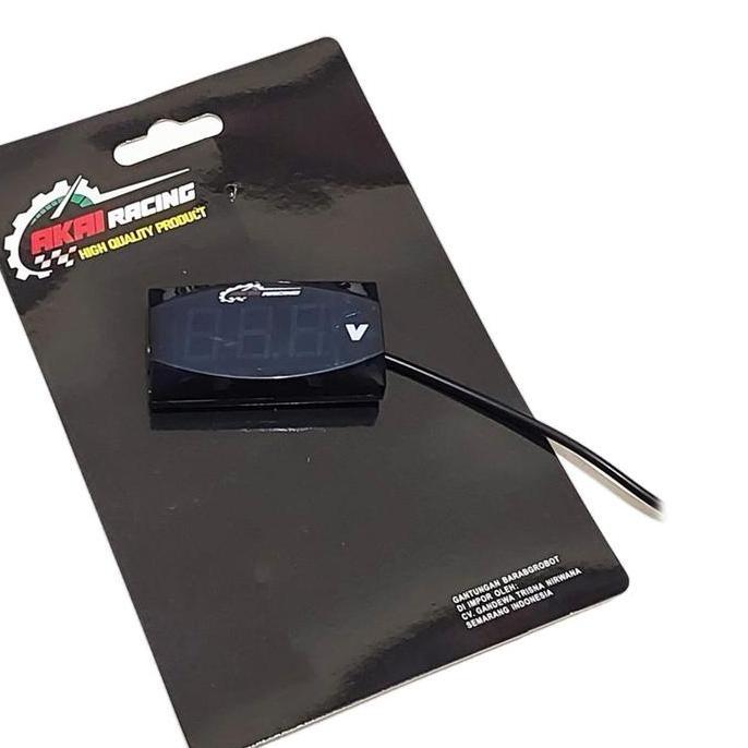 AVAHAJA PROMO VOLT METER AKI DIGITAL/VOLT METER WATERPROOF ANTI AIR SUPER TERANG UNIVERSAL BEAT MIO 