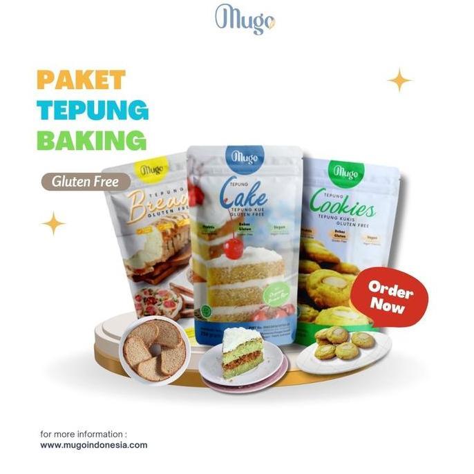 Paket Baking Tepung Gluten Free MUGO (Bread, Cake, Cookies)