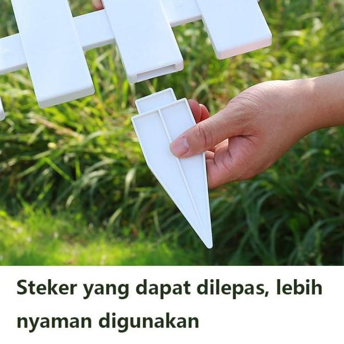 Pagar Plastik / Pagar Taman Putih / Pagar Tanaman Murah