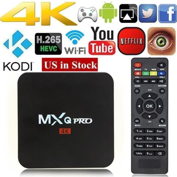 Android Tv Box Mxq-Pro 4K Smart Tv Box Media Player Fleco