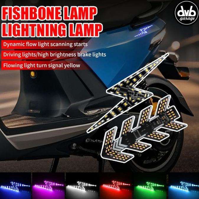 HAYVEZZA LED TEMPEL SEIN RUNNING 12-36V RGB STRIP PANAH LIGHTNING WATERPROOF MOTOR MOBIL TRUK BUS