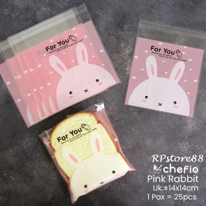 Plastik Roti OPP Motif Bunga 14x14 Plastik Kue Cake Roti Tawar Sobek