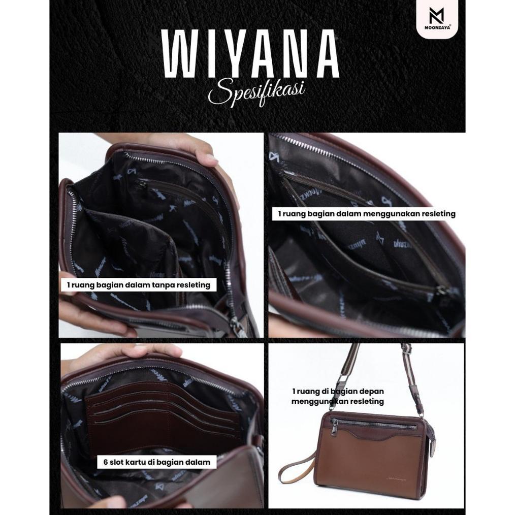 NEW PROMO MOONZAYA - Wiyana Clutch By Moonzaya Clutch Unisex Clutch Pria Waterproof Clutch Wanita Wa