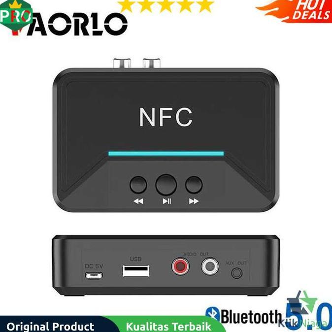 Vaorlo Audio Bluetooth 5.0 Receiver Nfc Stereo Car Kit Speaker -