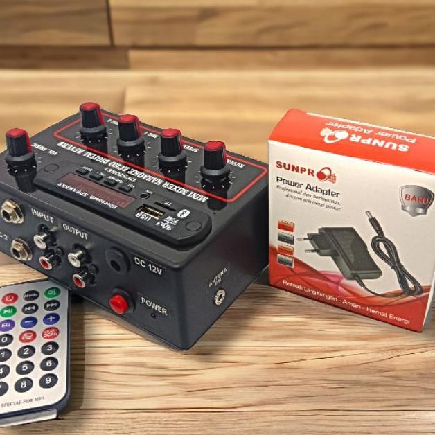 Mixer Mini Bluetooth Mp3 + Echo Digital Revebe Mic 2 Chanel