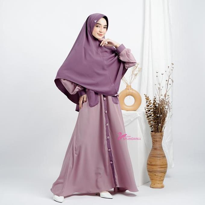 Wxwxw- Hijab Syandana - Gamis Lebaran Kasya Dress Only (Gamis Saja)