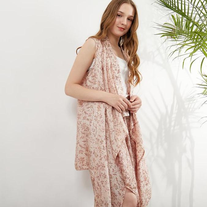 Batik Set Lunima / Baju Kondangan / Pesta / kaftan set / Batik Viscose Muslim Outer Wanita