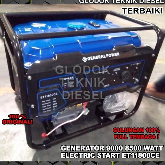 Terlaris Generator Genset 9000 8500 W Et 11800 Ce Watt Electric Start Et11800Ce
