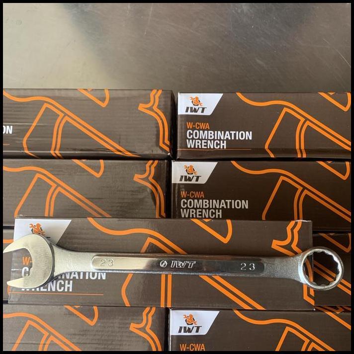 TERLARIS KUNCI RING PAS IWT 23MM MADE IN JAPAN CHROME VANADIUM 