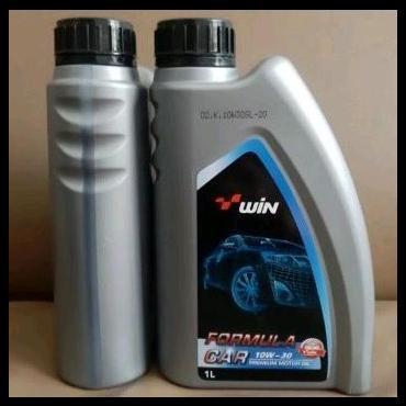DISKON OLI WIN FORMULA CAR 10W30 API SL (1L)/PELUMAS MESIN BENSIN WIN 10W-30/10-W30 (1 LITER) 