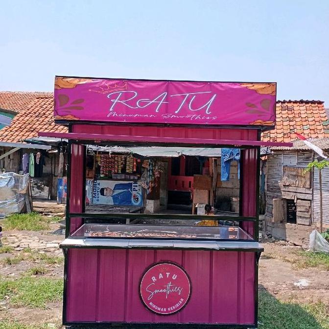 Terlaris Grobak Booth Semi Kontainer Diameter 180X80X200,Free Ongkir Barang, Jakarta Tangerang