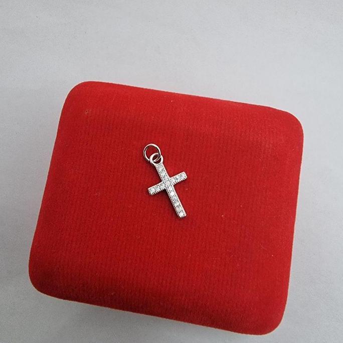 Mainan Gelang Perak 925 - Gantungann Gelang Model Salib Silver 925 Antikarat