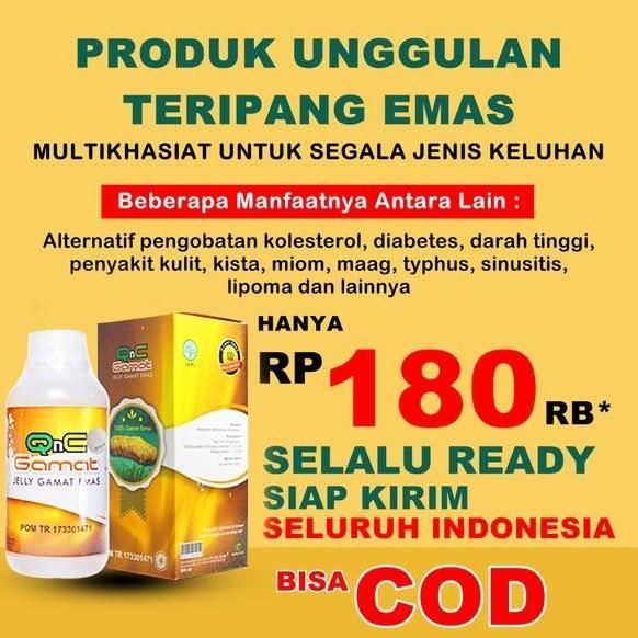 QnC Jelly Gamat - Q N C Jeli jely jelli Gamat Original Teripang Emas