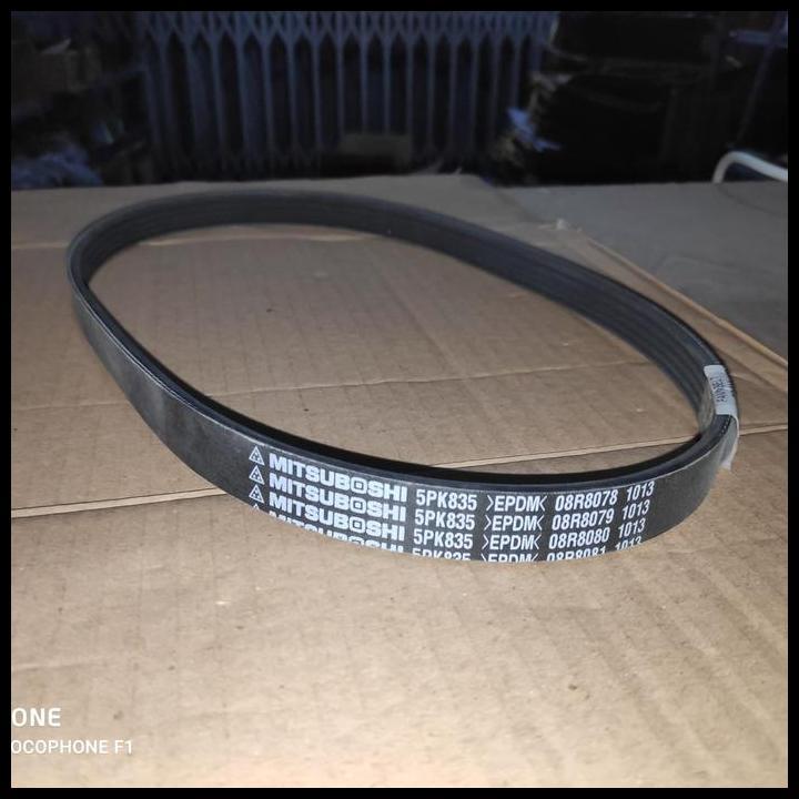 TERLARIS MITSUBOSHI FAN BELT 5PK835 EPDM TALI KIPAS FANBELT 5PK 835 ERTIGA 