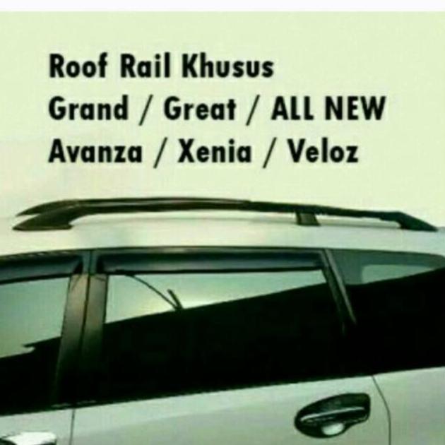 Roof Rail Atas Bagasi Mobil Avanza / Xenia / Taruna Universal 2 Pcs Terbatas